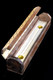 12″ Wood Incense Box w/ Metal Inlay - M0396