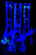 Medium Glow in the Dark Beeker GoG Water Pipe with Ice Pinch - WP2856
