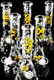 Medium Glow in the Dark Beeker GoG Water Pipe with Ice Pinch - WP2856