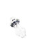 Angled white-background shot of clear Martian Peak Pro ball cap; 1" borosilicate with dark ring detail for smoke shop retail.