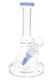 7" clear GoG beaker water pipe with light blue accents and 14.5 mm bowl, wholesale water pipe
