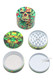 50mm 4 Part Aluminum Glow in the Dark Rasta Skull Grinder - G0460