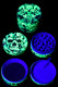 Bulk purchase glow in the dark skull design aluminum 50mm grinders.
