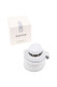 Wholesale Puffco Peak Pro Joystick Cap in Pearl shown with retail box, stainless steel core, compact cap design, front three-quarter view.