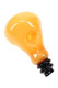 Amber slime-glass light bulb spoon pipe close-up with black “socket” mouthpiece; wholesale hand pipe restock