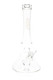 Clear glass Grav Empress beaker bong for wholesale purchase.