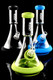 Grav Deco Beaker Water Pipe with Silicone Skin - WP2918
