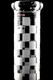 RooR 12" Frosted GoG Beaker Water Pipe with Multicolor Ice Pinch - WP2927