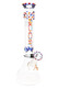 RooR Custom 14" Glass on Glass Beaker Water Pipe with Triple Color Crown - WP2955