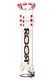 RooR Custom 14" Glass on Glass Beaker Water Pipe with Triple Color Crown - WP2956