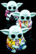 Plastic Decal Design Yoda Grinder with Dispenser - G0465