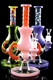 Colorful Spiked Glass on Glass Stemless Water Pipe with Sphere Perc - WP3043