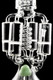 "The Quadzilla" 20" Large Glass on Glass Spiral Recycler Water Pipe with Honeycomb Percs - WP3061