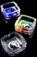 3.5″ Square Glass Ashtray, Pop Designs - M0478