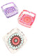 3.5″ Square Glass Ashtray, Pop Designs – M0478