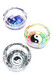 3.25″ Tempered Glass Ashtray, Assorted Pop Designs - M0479