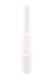 White 14.5 mm ceramic dab straw nail, approx. 3" long with male joint, straight front view on white; wholesale smoke shop replacement tip.