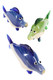 5.5" Colorful Silver Fumed Glass Fish Pipe - AP313