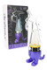 Lookah Dinosaur electronic dab rig with transparent glass dino silhouette and purple base, retail box behind