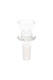 GRAV cup-style glass bowl, medium capacity with flared lip and frosted male joint; clean studio angle for retail smoke gear catalogs.
