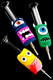5" Silicone Monster Sleeve Glass Dab Straw - P3042