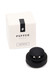 Side view of black Puffco New Peak Joystick Cap and tether showing compact stem and seal; sturdy stainless steel and silicone accessory for retail concentrate rigs. Side view of black Puffco New Peak Joystick Cap and tether showing compact stem and seal; sturdy stainless steel and silicone accessory for retail concentrate rigs.
