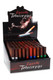Bulk 100-count countertop display of 3-inch wood-handle metal bats with multi-color tips and toothy packers, shelf-ready