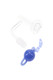 Wholesale 14.5 mm quartz terp slurper banger with blue 22 mm ball-and-chain bead, domeless clear design, front angled photo for retailers. Wholesale 14.5 mm quartz terp slurper banger with blue 22 mm ball-and-chain bead, domeless clear design, front angled photo for retailers.