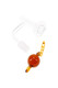 Bulk head-shop quartz terp slurper banger kit, 14.5 mm male with amber 22 mm ball-and-chain bead, clean white background angle. Bulk head-shop quartz terp slurper banger kit, 14.5 mm male with amber 22 mm ball-and-chain bead, clean white background angle.