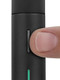 Close-up of Pivot’s slim side button next to finger; pocket dab vaporizer control detail for wholesale product page.