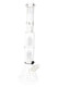 ROOR Tech 17" clear beaker water pipe, stacked tree percs with ice pinch, 5 mm walls and 45 mm tube, front angle product photo for head-shop buyers. ROOR Tech 17" clear beaker water pipe, stacked tree percs with ice pinch, 5 mm walls and 45 mm tube, front angle product photo for head-shop buyers.