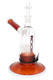 RooR Tech 7.5" Multicolor Glass on Glass Bubbler with Barrel Perc - B1281
