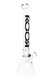 RooR Bent Neck 5mm Thick Glass on Glass  18" Beaker Water Pipe - WP2526