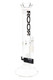 ROOR Tech 14" straight shooter, black logo variant with authentication tag, stemless GoG section and showerhead perc, clear front view for wholesale listings. ROOR Tech 14" straight shooter, black logo variant with authentication tag, stemless GoG section and showerhead perc, clear front view for wholesale listings.