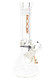 RooR 7mm Thick 10" Glass on Glass Beaker Water Pipe - WP2922