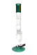 RooR Tech Multicolor 18" Stemless GoG Straight Shooter Water Pipe with Multi Percs - WP2940