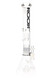 Clear glass 18" tall authentic wholesale RooR Tech beaker bong for head shop resale.