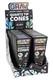 Retail display of GRAV Short Kings Black, 16 packs per box, each with 6 quartz-tip cones, shelf-ready POP, straight-on view. Retail display of GRAV Short Kings Black, 16 packs per box, each with 6 quartz-tip cones, shelf-ready POP, straight-on view.