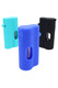 Light blue, dark blue and black silicone name brand Grav wholesale dugouts with glass inserts.