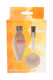 Boxed glass dab straw kit with orange mushroom percolator, ceramic tip, quartz dish, and retail-ready display packaging