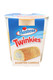 Wholesale Hostess Twinkies 3 oz tumbler candle, yellow snack-cake label cup angled for counter display