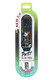 Patterned Ooze Twist Slim Pen 2.0 packaged with black USB charger and 320mAh battery label