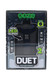 Panther Black Ooze Duet dual-cart conceal vape battery boxed, “holds 2 carts” callout, straight-on retail pack shot for wholesale vape battery listings. Panther Black Ooze Duet dual-cart conceal vape battery boxed, “holds 2 carts” callout, straight-on retail pack shot for wholesale vape battery listings.