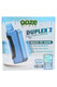Arctic Blue Ooze Duplex 2 box with C-Core technology badge and concealed-cart icon; retail smoke gear packaging, front studio view. Arctic Blue Ooze Duplex 2 box with C-Core technology badge and concealed-cart icon; retail smoke gear packaging, front studio view.