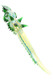 18" Color Changing Glass Gator Pipe - AP317