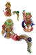 8" silver-fumed hammer bubbler with red-green frit, tentacle arm and spikes, wholesale head-shop glass shown in three angles on white background. 8" silver-fumed hammer bubbler with red-green frit, tentacle arm and spikes, wholesale head-shop glass shown in three angles on white background.