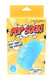 CalExotics Pop Sock Grip-N-Stroke Small boxed stroker, blue sleeve on yellow comic box, front angle—wholesale peg-ready unit for boutiques.