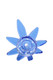 14.5mm Male Glass on Glass Leaf Bowl - BS911