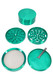 100mm 4 Part Colored Zinc Alloy Grinder - G0506