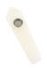 Bulk Afghan Jade gemstone jewel pipe, 4″ polished white stone with metal screen bowl, overhead studio angle for head-shop buyers.